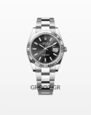 Rolex Datejust Steel Black Dial Oyster 41Mm