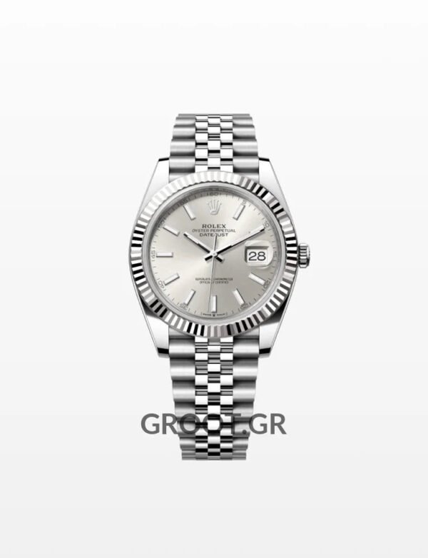 Rolex Datejust Steel Silver Dial Jubille 41Mm