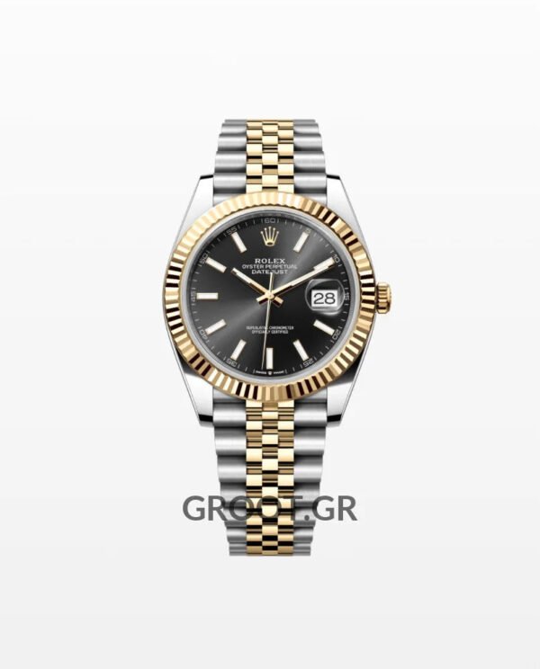 Rolex Datejust Two Tone Black Dial Jubilee 41Mm