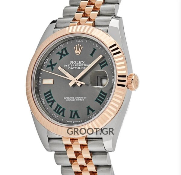 Rolex Datejust Wimbledon Two Tone Pink Gold Jubilee 41Mm