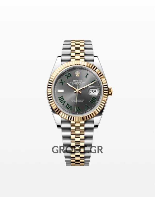 Rolex Datejust Wimbledon Two Tone Yellow Gold Jubilee 41Mm