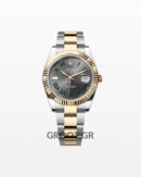 Rolex Datejust Wimbledon Two Tone Yellow Gold Oyster 41Mm