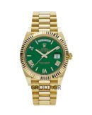 Rolex Day-Date Yellow Gold Green Dial President 40Mm