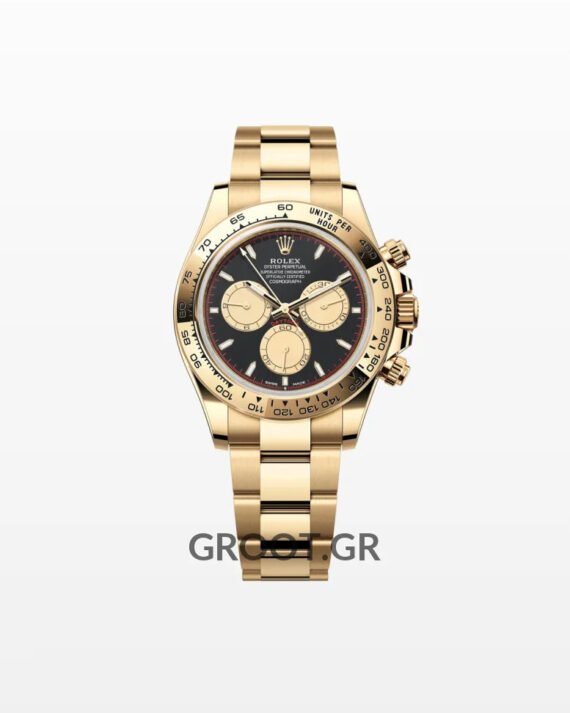 Rolex Daytona Paul Newman Yellow Gold Black Dial 40Mm