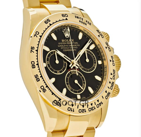 Rolex Daytona Yellow Gold Black Dial 40Mm