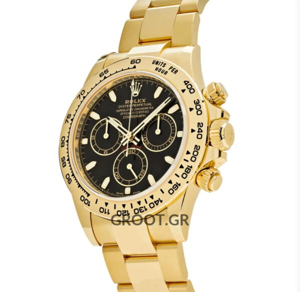 Rolex Daytona Yellow Gold Black Dial 40Mm