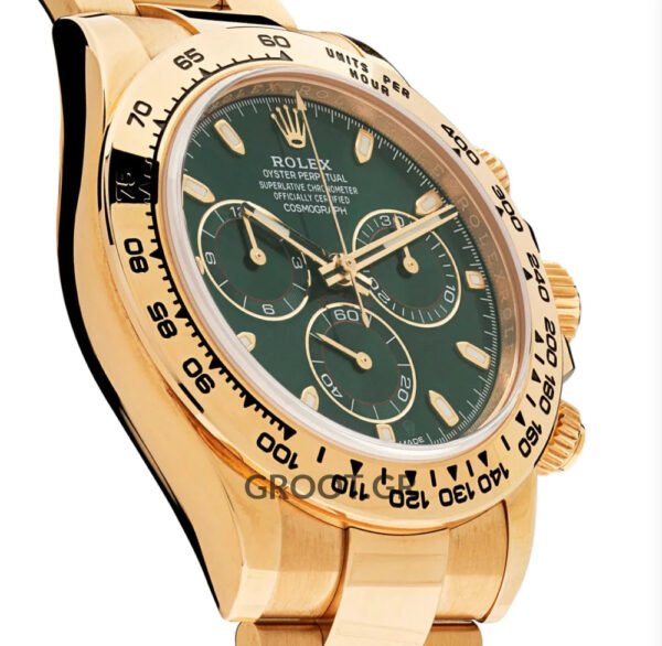 Rolex Daytona Yellow Gold Green Dial 40Mm