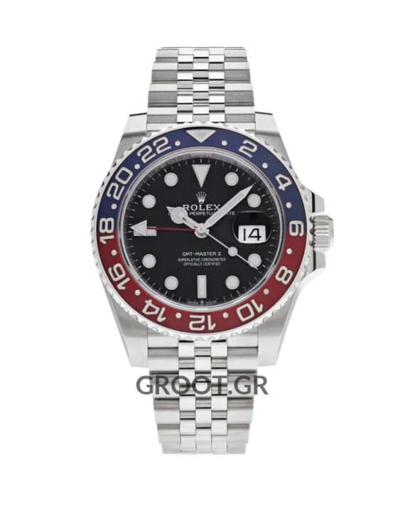 Rolex Gmt-Master Ii Pepsi Black Dial Jubilee 40Mm