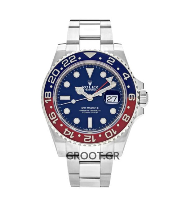 Rolex Gmt-Master Ii Pepsi White Gold Blue Dial 40Mm