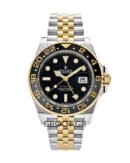 Rolex Gmt-Master Ii Two Tone Yellow Gold Black Dial Jubilee 40Mm