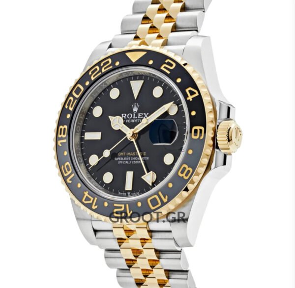 Rolex Gmt-Master Ii Two Tone Yellow Gold Black Dial Jubilee 40Mm