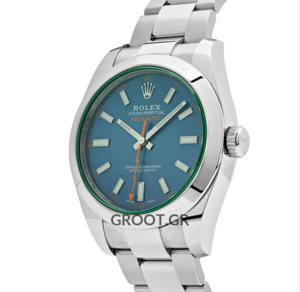 Rolex Milgauss Stainless Steel Blue Dial 40Mm