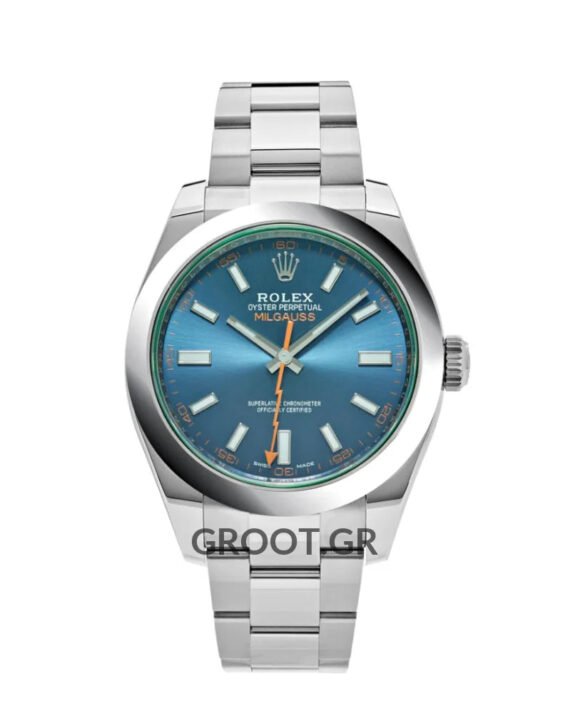 Rolex Milgauss Stainless Steel Blue Dial 40Mm