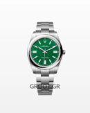 Rolex Oyster Perpetual Green Dial 41Mm