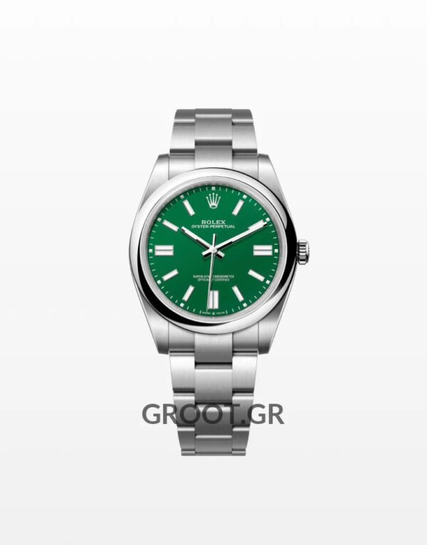 Rolex Oyster Perpetual Green Dial 41Mm