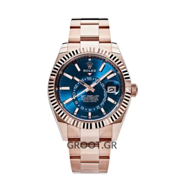 Rolex Sky-Dweller Pink Gold Blue Dial 42Mm