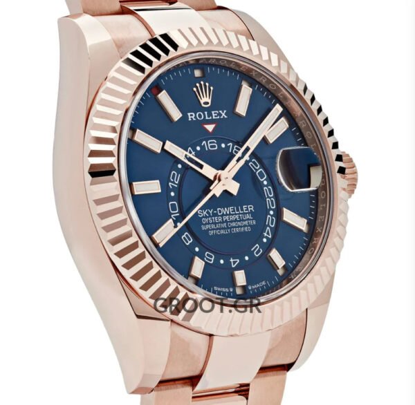 Rolex Sky-Dweller Pink Gold Blue Dial 42Mm