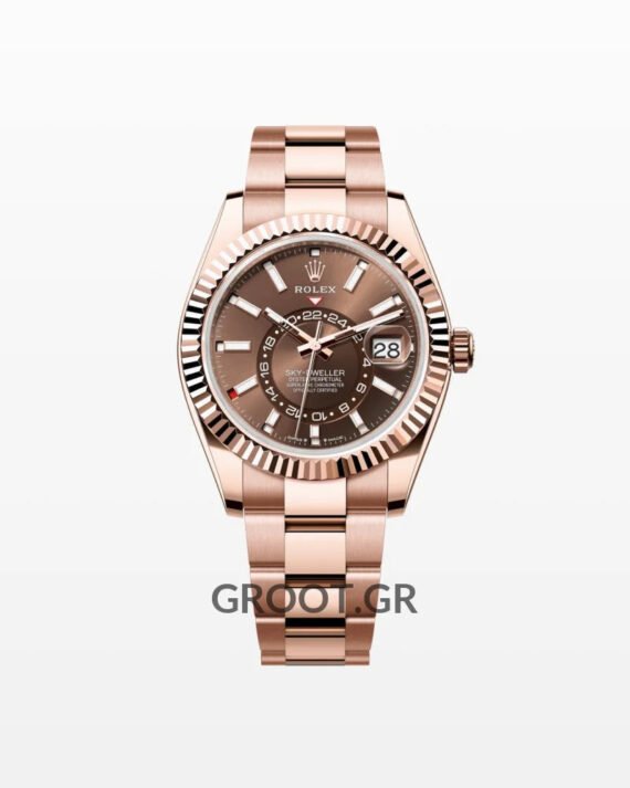 Rolex Sky-Dweller Rose Gold Chocolate Dial 42Mm