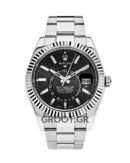 Rolex Sky-Dweller Stainless Steel Black Dial Oyster Bracelet 42Mm