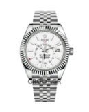 Rolex Sky-Dweller Stainless Steel White Gold Dial Jubilee 42Mm