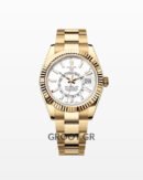 Rolex Sky-Dweller Yellow Gold White Dial 42Mm