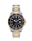 Rolex Submariner Date 2 Tone Yellow Gold Black Dial