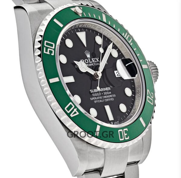 Rolex Submariner Date Black Ceramic Bezel Green Kermit 41Mm