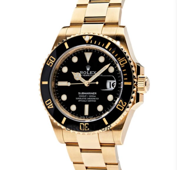 Rolex Submariner Date Yellow Gold Black Dial Ceramic Bezel 41Mm