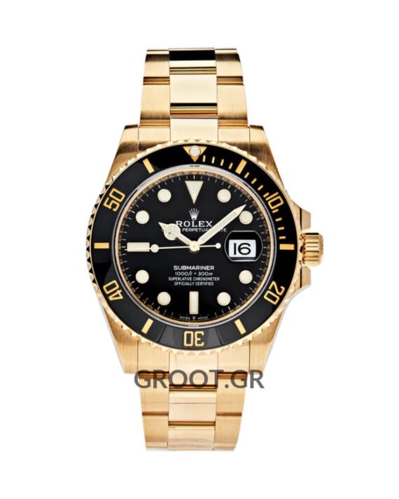 Rolex Submariner Date Yellow Gold Black Dial Ceramic Bezel 41Mm