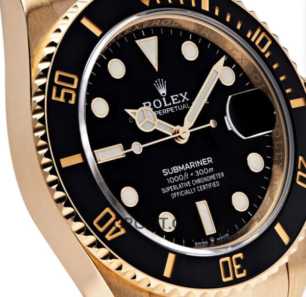 Rolex Submariner Date Yellow Gold Black Dial Ceramic Bezel 41Mm